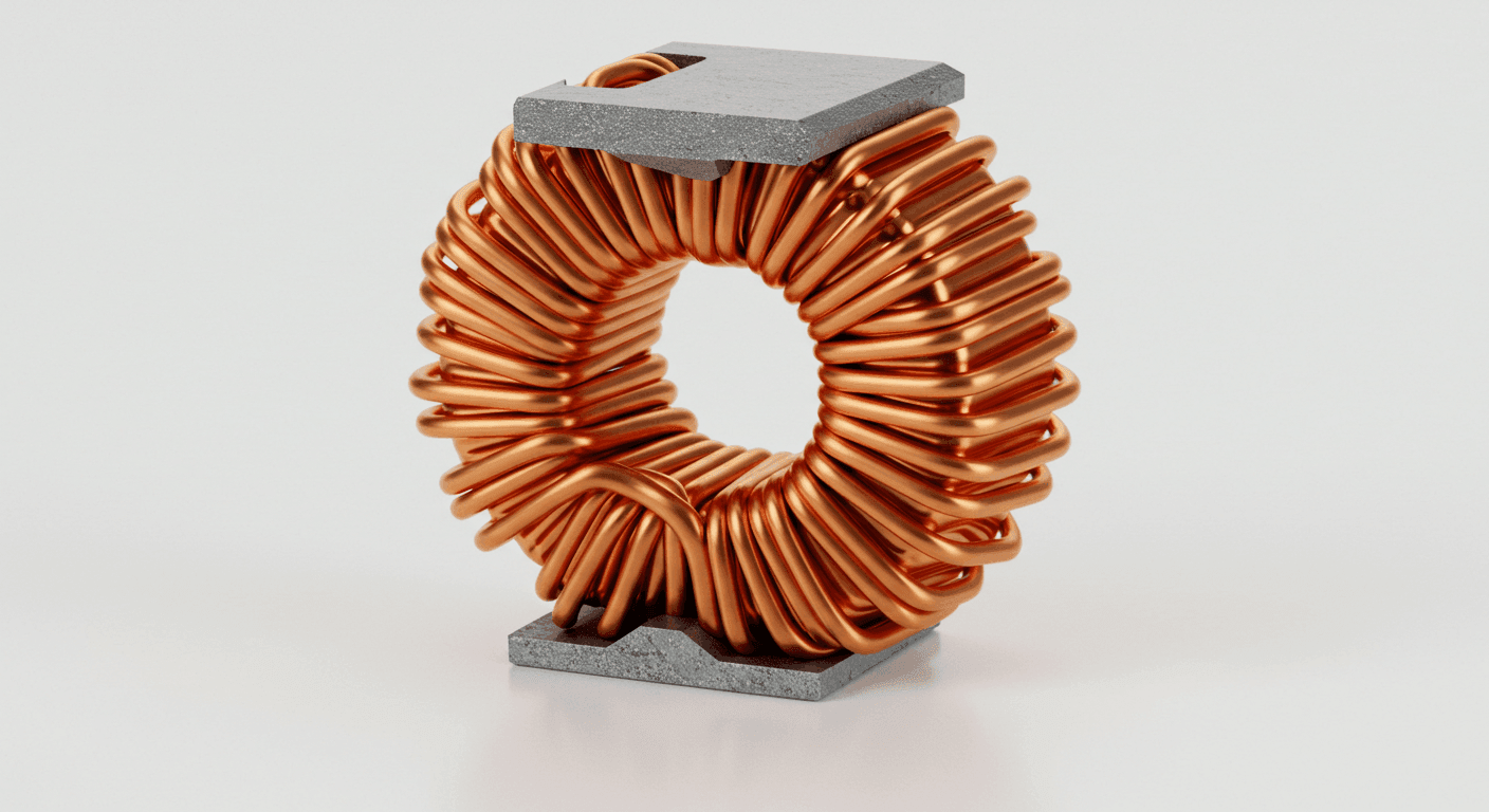 전자회로에서 사용되는 인덕터 소자 이미지