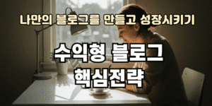 수익형 블로그 핵심전략