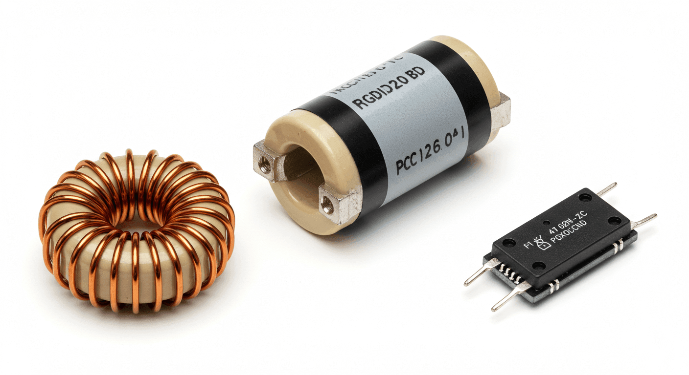 토로이드, 솔레노이드, SMD 인덕터 등 다양한 인덕터 종류 이미지