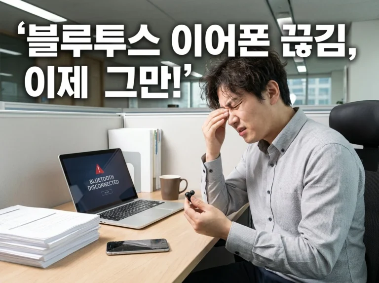 블루투스 이어폰 끊김 원인: 코덱, 거리, 간섭 문제 해결 가이드