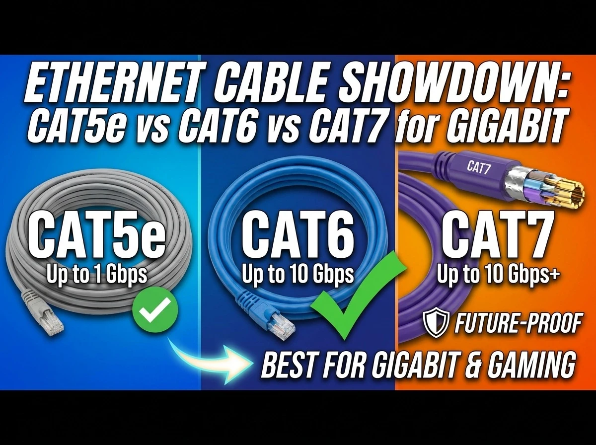 랜선 CAT5e, CAT6, CAT7 비교