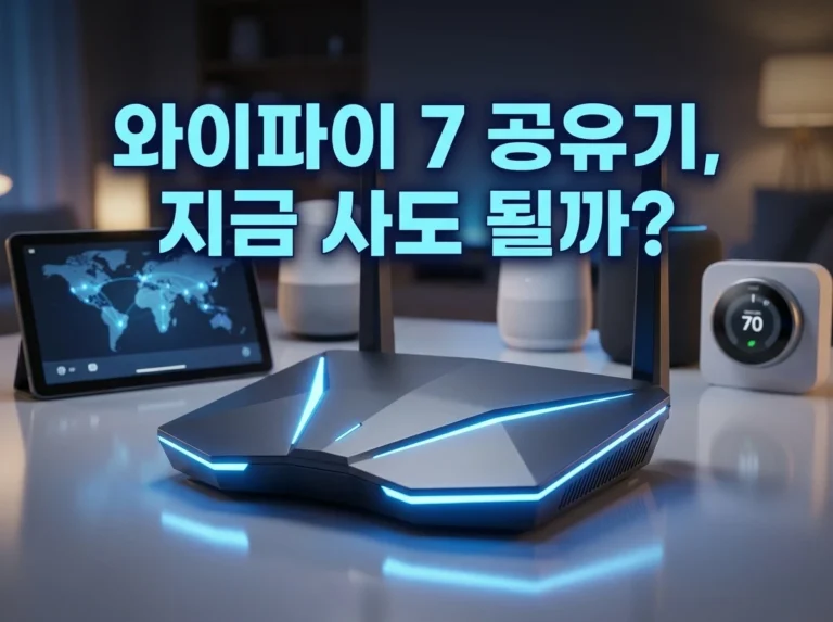 와이파이 7 공유기, 지금 사도 될까? 와이파이 6와 차이점