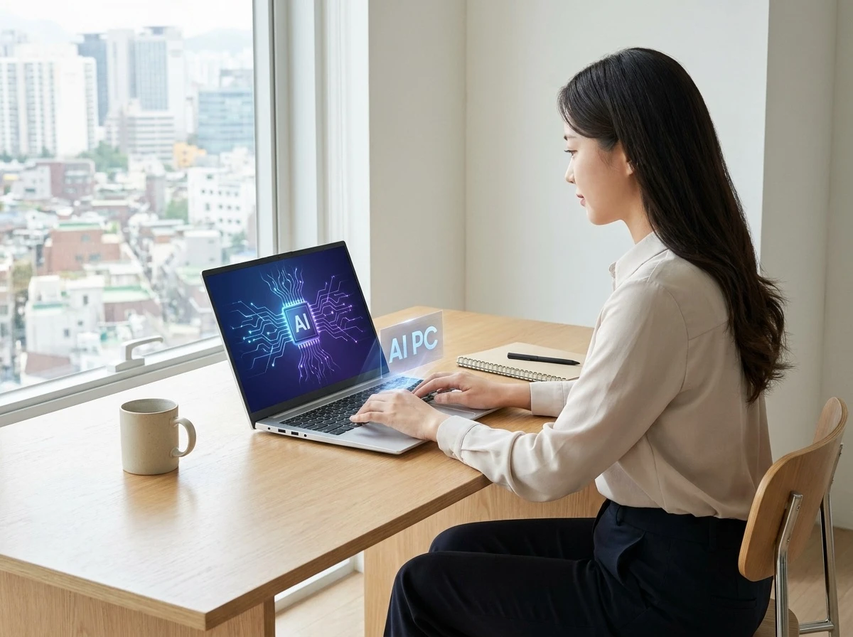 AI PC의 핵심 구성 요소와 온디바이스 AI 개념도