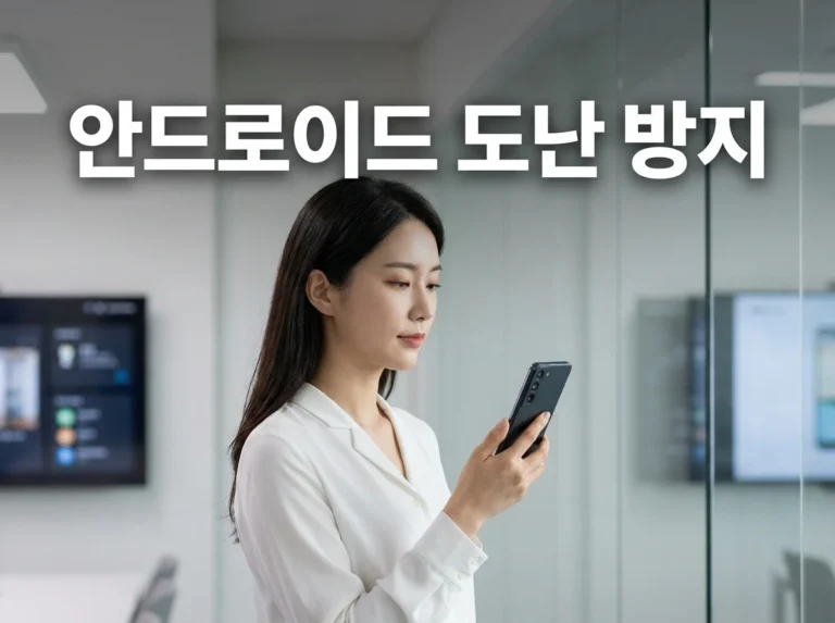 안드로이드 도난 방지 설정: 잃어버리기 전 꼭 켜야 할 5가지