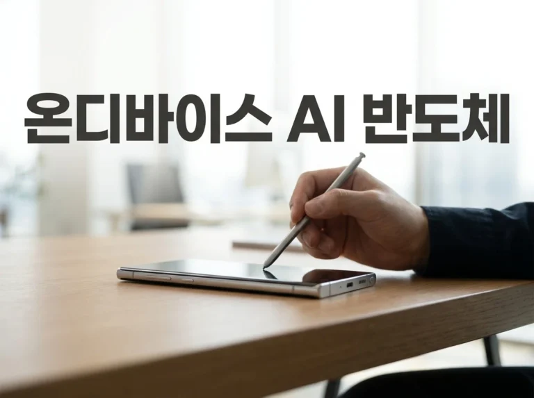 온디바이스 AI 반도체란? AI PC, 로봇, 산업용 장비의 핵심 저전력 AI칩